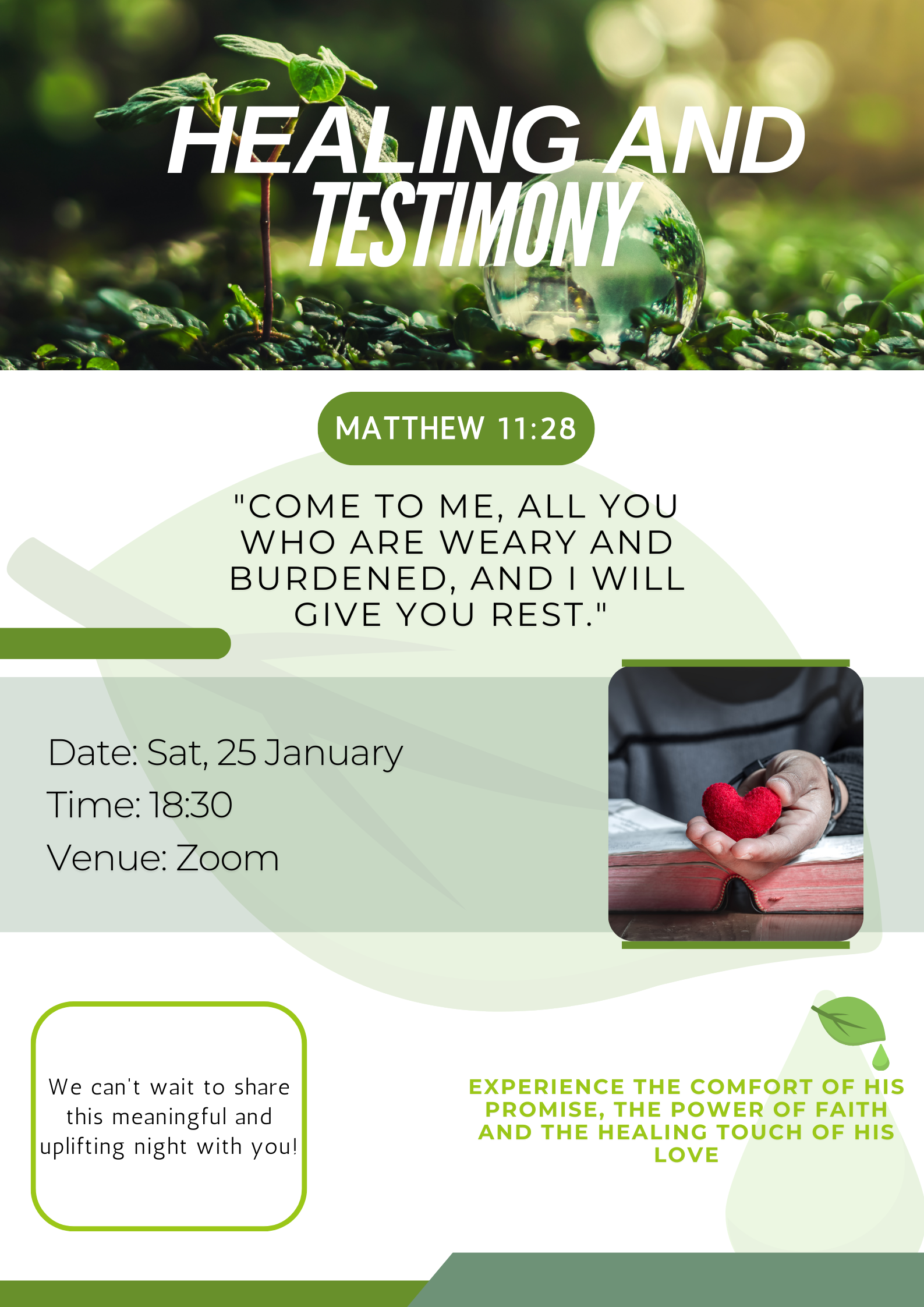 Healing And Testimony